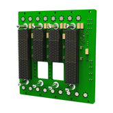 3U 4-Slot OpenVPX Backplane Aligned to SOSA with 2 VITA 67.3 Aperture slots