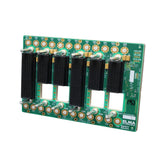 6-slot 3U OpenVPX backplane aligned to SOSA, 25Gbps, apertures for VITA 66/67 modules