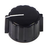 Wing knob | black | with line | matt or glossy | Ø 28 mm