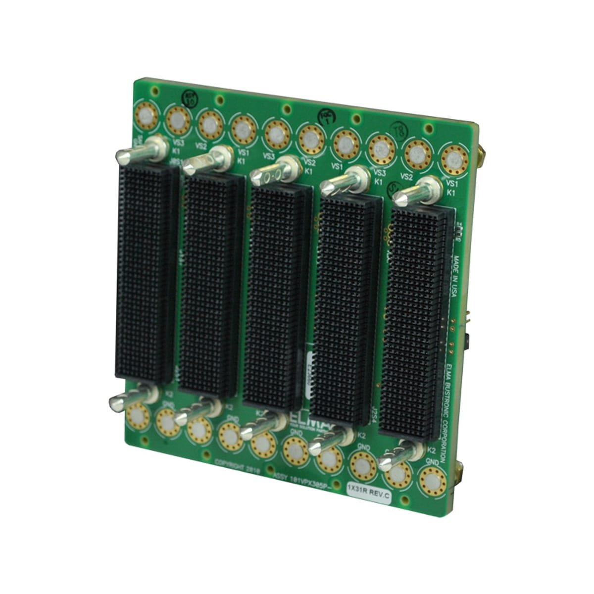 3U VPX 5 Slot Power & Ground, 3.125G – Elma Electronic