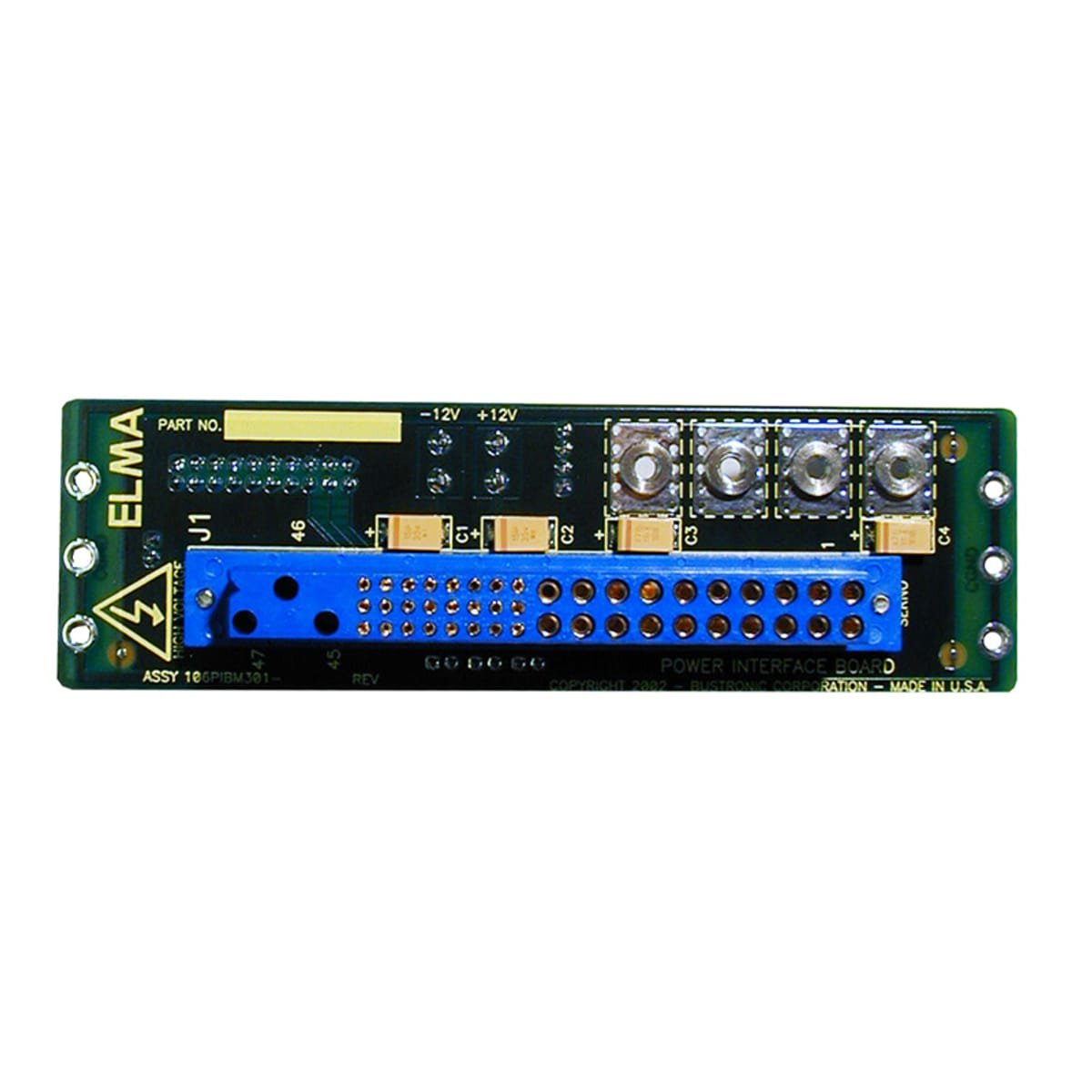 Power Interface Board 3U, 1PSU connector – Elma Electronic
