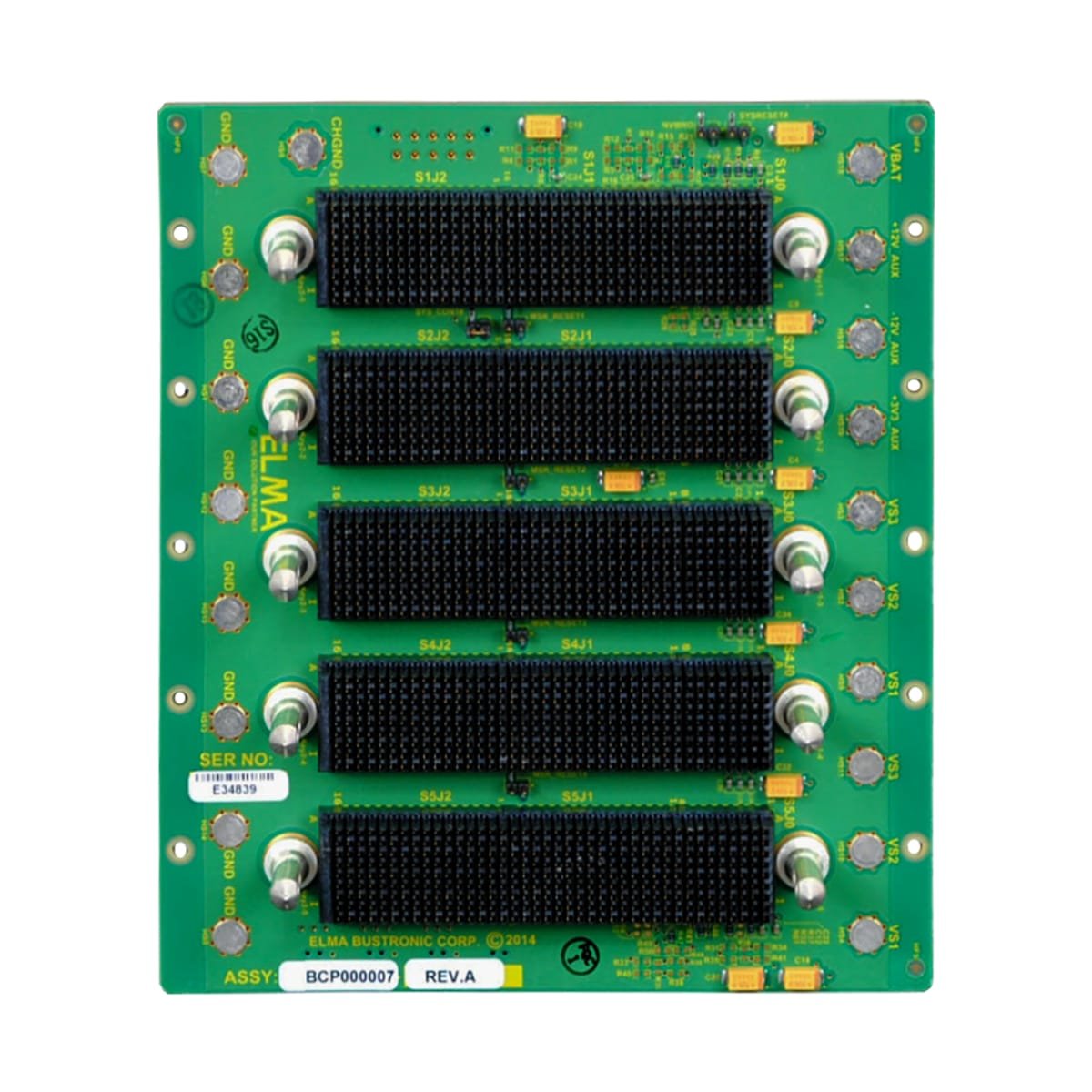 3U OpenVPX 5 Slot Profile BKP3-STG05-11-2.XX-3 – Elma Electronic