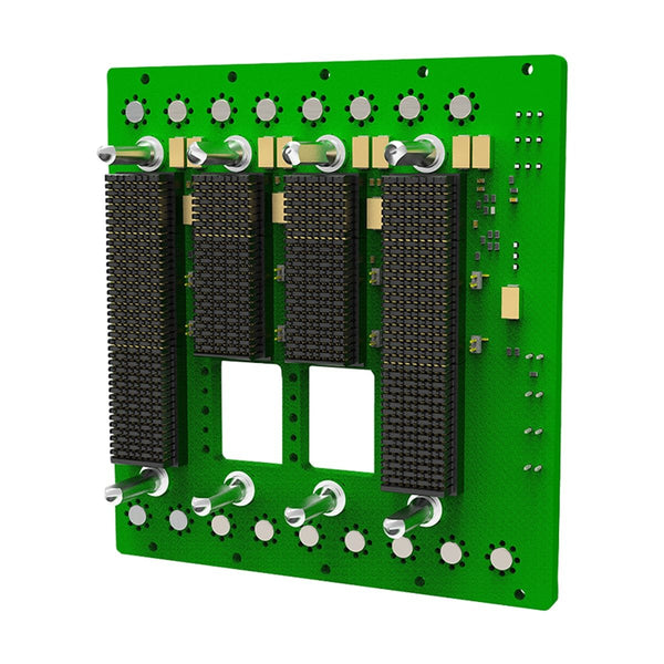 3U OpenVPX backplane with 4 slots - two include aperture slots for