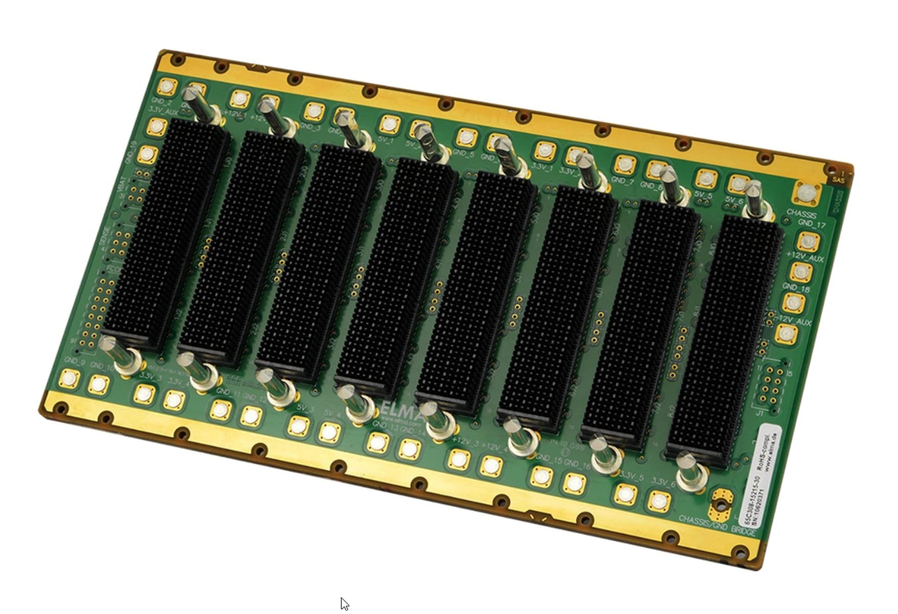 3U OpenVPX 8-slot Profile BKP3-CEN08-15.2.16-n – Elma Electronic
